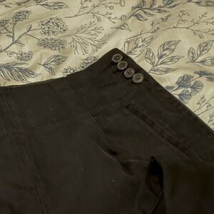 Banana Republic Black Tailored & Cuffed Trousers, Sz 4 pants